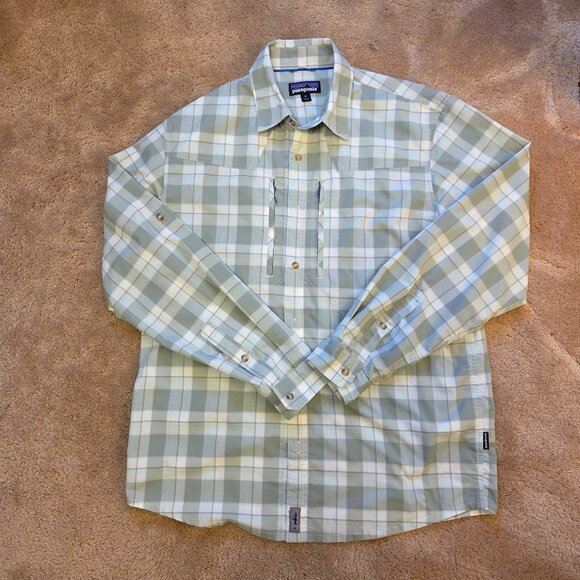 Patagonia Sun Stretch Shirt – Men’s Size Medium – Lightweight Fishing Shirt - Picture 1 of 5